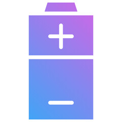 Obraz premium battery gradient fill icon