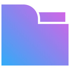 folders gradient fill icon