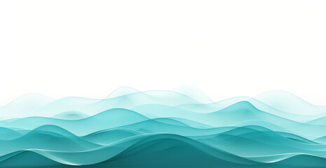 Tranquil abstract blue waves background for serene designs