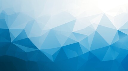 Obraz premium Abstract blue polygonal background with geometric triangles and gradient texture