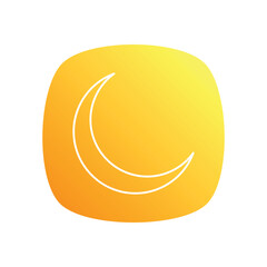 Crescent Moon vector icon