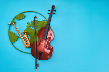 World Music Day. Music and Travel Conceptual Image