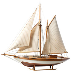 Obraz premium Wooden sailing ship
