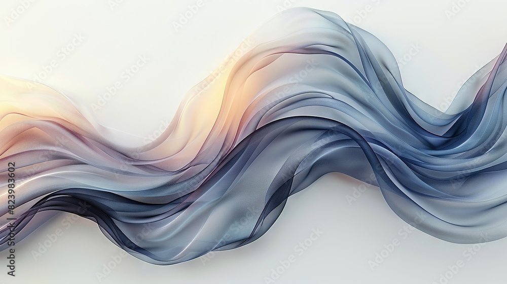 Poster a white and blue wave with light reflection on the bottom shows in the image the wave's bottom also 