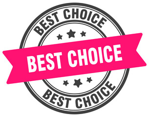 best choice stamp. best choice label on transparent background. round sign