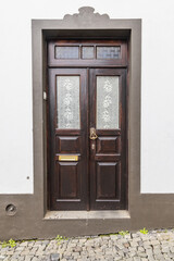 Wooden door on a home in Angra do Heroismo.