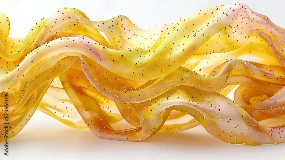 Poster   Close-up of a yellow-white object with numerous small dots on its surface