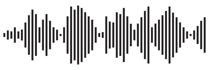 Isolated sound wave audio vector