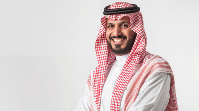 Saudi arab man isolated