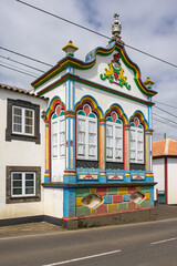 Obraz premium Temple of the Holy Spirit, known as an Imperio, in Porto Judeu.