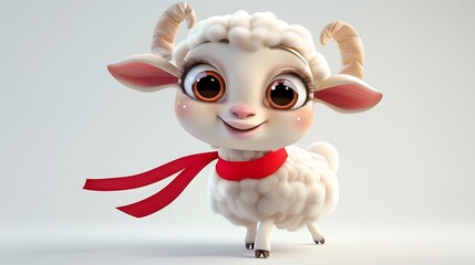 Obraz premium sheep, islam, sacrifice, greeting, celebration, decoration, muslim, ramadan, eid, holiday, background, arabic, islamic, goat, illustration, animal, design, banner, card, festival, invitation, religion