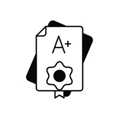 Grade Sheet vector icon