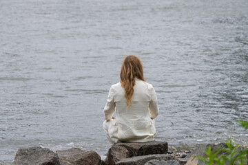 Relaxing by the East River