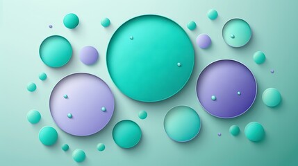   A blue and purple background with bubbles on the bottom, and a light blue background with bubbles on the top