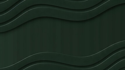   A dark green background with wavy lines in the shape of a wave