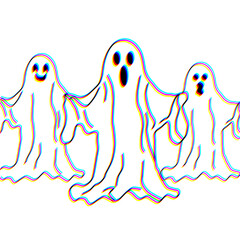 illustration of a halloween ghost