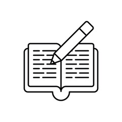 Book Writing vector icon