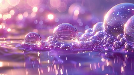   A cluster of bubbles bobbing on a water surface alongside other bubble clusters on the same water surface