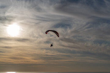 paraglider in the sky