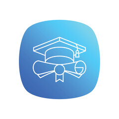 Degree vector icon
