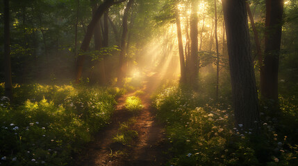 Forest Trail at Dawn