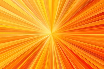 A bright orange and yellow background with a large yellow circle in the center