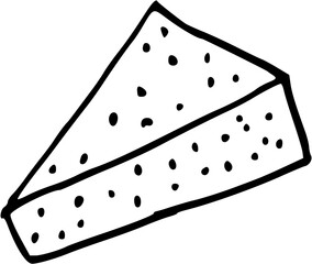 Ingredients for making Sauce Pasta Bolognese. Doodle style. Vector graphics. parmesan 