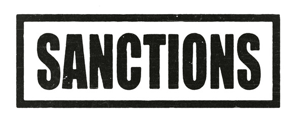 Black rubber stamp isolated on white background