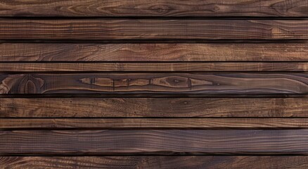 Fototapeta premium Dark brown wood texture, horizontal lines, seamless pattern, ultra realistic photography in the style of an ultra realistic photograph