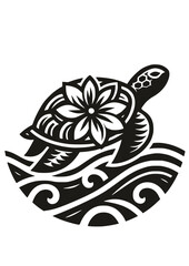 Turtle SVG, Turtle PNG, Turtle Outline SVG, Sea Turtle SVG, Cricut Sea Turtle SVG, Sea Turtle Silhouette SVG, Flower Turtle SVG, Flowers, Nautical SVG