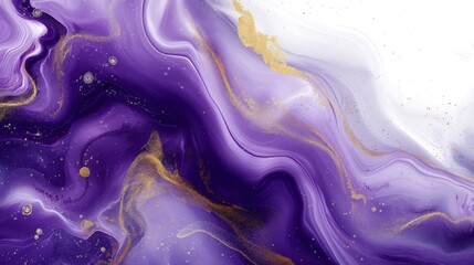 Abstract background with purple white gold. Illustration.