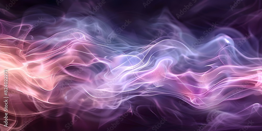 Poster abstract light effect resembling a flowing set of elements in motion. concept abstract, light effect