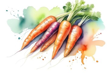 Fresh carrot illustration.