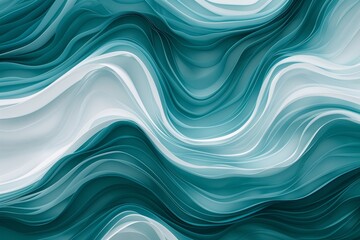 The image is a blue and white wave with a lot of detail - Powered by Adobe