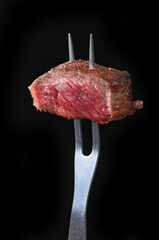 Freshly grilled piece of beef steak