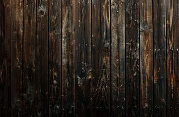 Dark brown wooden background with vertical planks, perfect for creating rustic and natural backgrounds in your designs