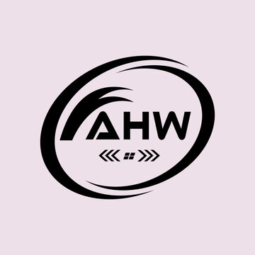 AHW letter logo Design. AHW Simple and modern monogram logo. AHW Abstract Alphabet vector Design.