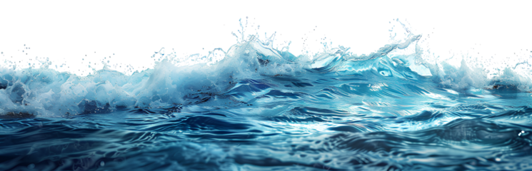 Sea water surface cut out
