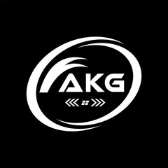 AKG letter logo Design. AKG Simple and modern monogram logo. AKG Abstract Alphabet vector Design.