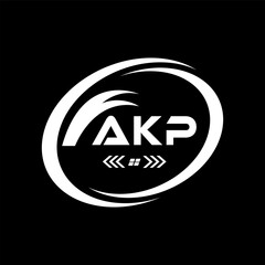 AKP letter logo Design. AKP Simple and modern monogram logo. AKP Abstract Alphabet vector Design.
