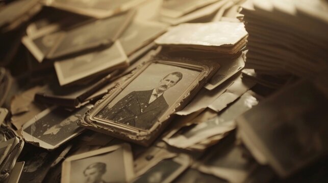 Hundreds of old photographs are scanned and categorized by an AI system aiding researchers in their analysis of historical visual evidence.