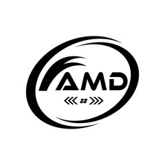 AMD letter logo Design. AMD Simple and modern monogram logo. AMD Abstract Alphabet vector Design.