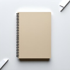 Mock-up, school supplies, note design. Generative AI