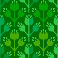 Simple floral seamless pattern with flowers for fabrics and cards and linens