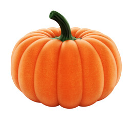 Pumpkin isolated on transparent background. 3D illustration