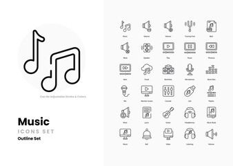 Music icons collection. Set contains such Icons as 