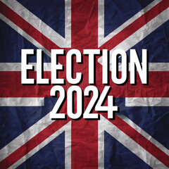 United Kingdom (UK) General Election 2024 theme Illustration. AI generated