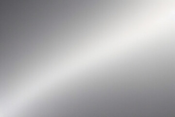 Silver foil background. Metal gradient vector shiny pattern. Chrome stainless gradation surface with reflection. Glossy grey brushed material.
