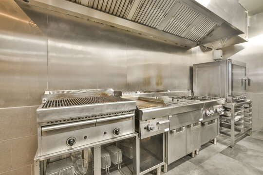 Commercial kitchen interior at Blassiusstraat 5-1