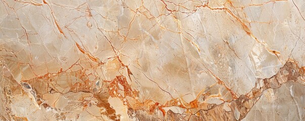Fototapeta premium An ultrarealistic texture of light brown marble with veins, for background and wall cladding in interior design